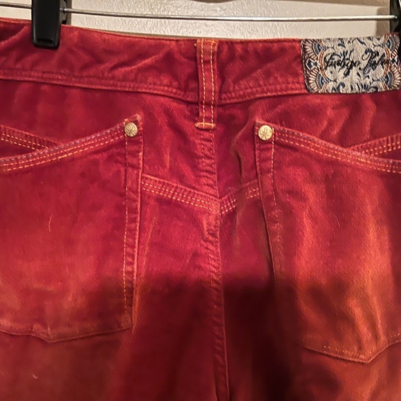 Indigo Palms Women's Bootcut Leg Rust Velvet Mid Rise Jeans - Size 6R - Picture 3 of 9
